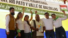 Entregan recursos a campesinos de la Zona de Reserva Campesina El Pato